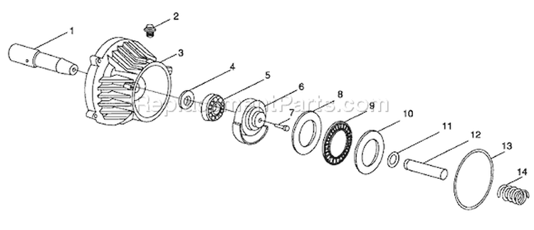 Page N Diagram and Parts List for A2701  Briggs and Stratton Pressure Washer